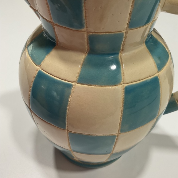 Turquoise & White Pitcher - Picture 2 of 5